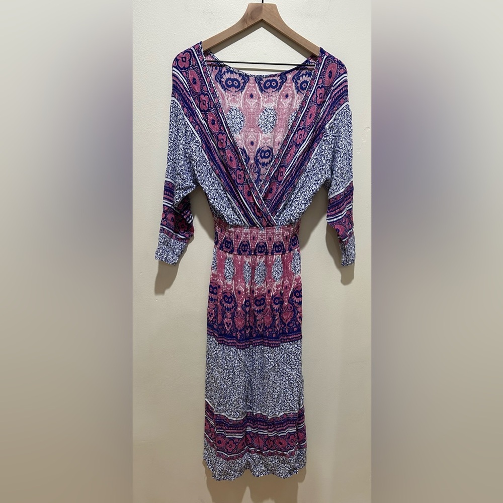 Free People She’s A Lady Reversible Blue & Purple Maxi Dress - Women’s Size XS